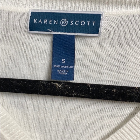 Karen scott super soft vneck sweater small - Picture 3 of 4